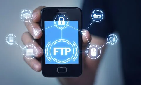 FTP. File Transfer Protocol. Internet. Technology Stock Photos