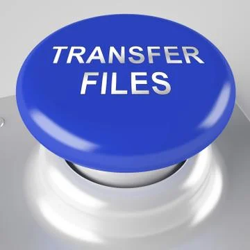 Ftp File Transfer Transferring Data 3d Rendering Stock Illustration