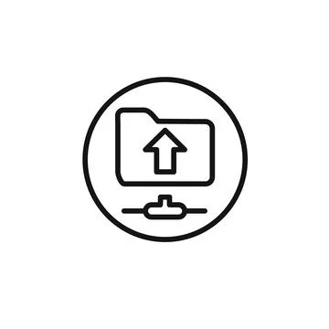 FTP navigate up icon vector set collection for web イラスト素材