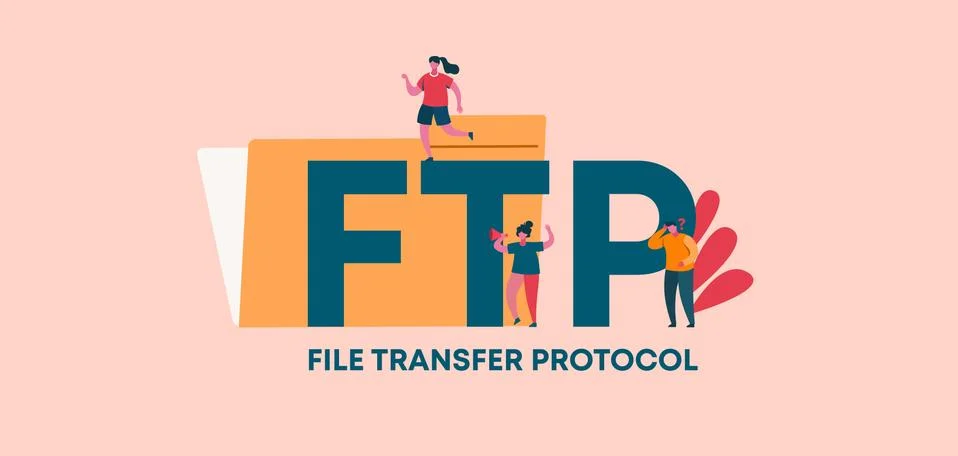 FTR file transfer protocol. Product industrial loans and technology of Stock Illustration