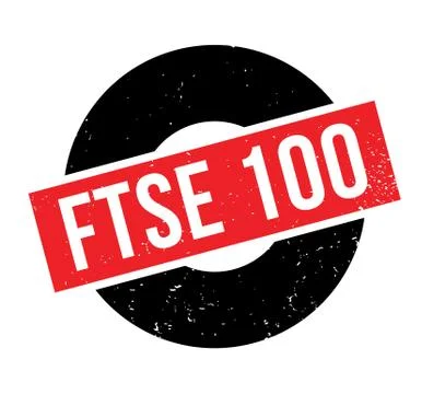 FTSE 100 rubber stamp Stock Illustration