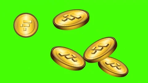 Ftx cryptocurrency falling down green screen background Stock Footage 221660049