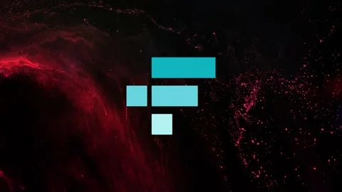 FTX Token Cryptocurrency. FTT coin growth chart on the exchange, chart Stock Footage 167976397