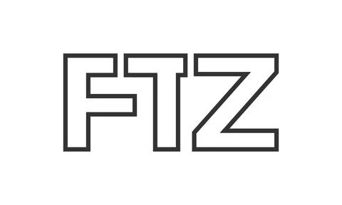 FTZ logo design template with strong and modern bold text. Initial based ve.. Stock Illustration
