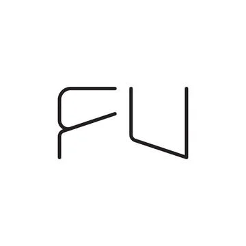 Fu initial letter vector logo icon Stock Illustration