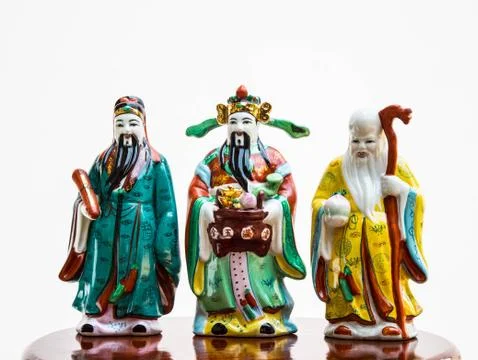 Fu, lu, Shou 스톡 사진