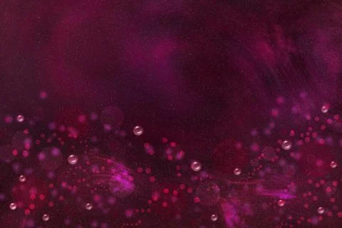 Fuchsia background with bubbles and bokeh Stock Photos