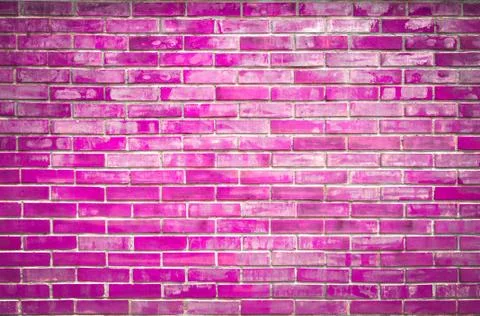 Fuchsia brick wall Stock Photos