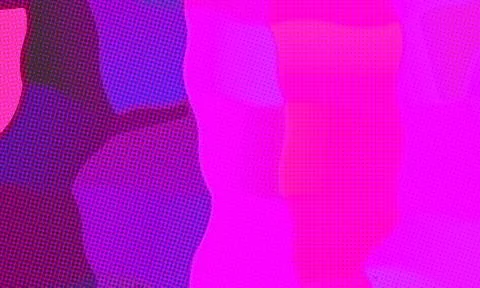 Fuchsia color paint with dots background, digitally created. Illustrazione stock