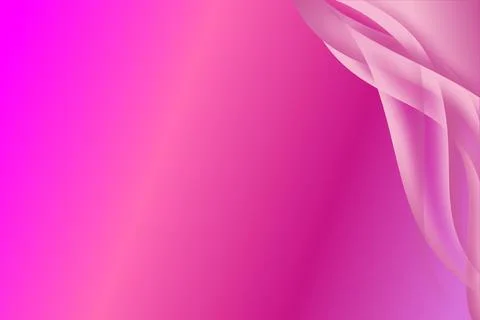 Fuchsia Evening Glow Gradient with Light Violet Waves Stock Illustration