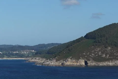Fucino Do Porco. Beautiful landscape and Cliffs in Galicia,Spain. Stock Photos