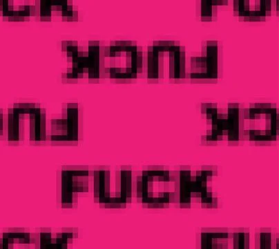 Fuck pixel art seamless pattern. Vector illustration Stock Illustration