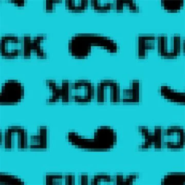 Fuck pixel art seamless pattern. Vector illustration 스톡 일러스트