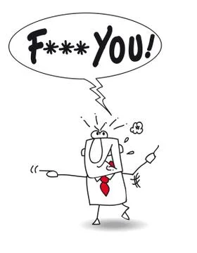Fuck you Stock Illustration