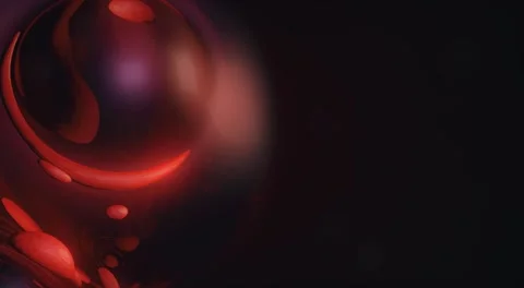 FUDD HD. Morphing of red spheres. Animation. Particular Stock Footage 138320542