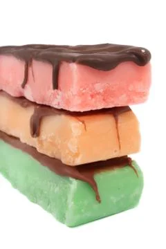 Fudge bars in different colors Stock Photos