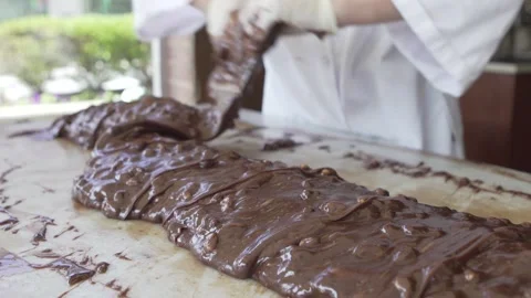 Fudge Folding or Making in Slow-Mo 動画素材 172206310