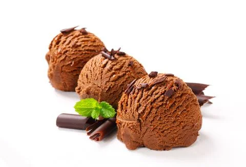 Fudge ice cream Stock Photos