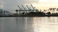 Fuel Barge and Tug at Sunrise HD Footage