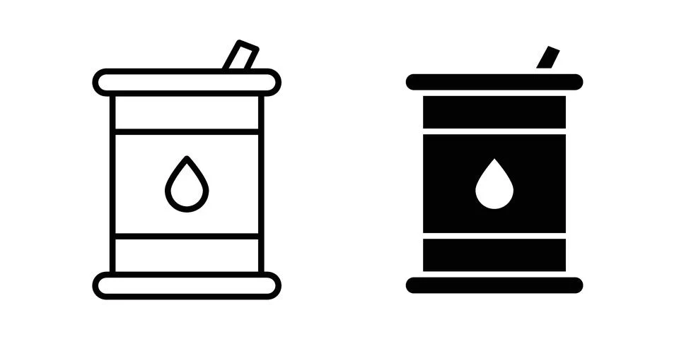 Fuel barrel icon for web projects Stock Illustration