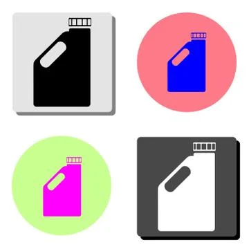 Fuel canister. flat vector icon Stock Illustration