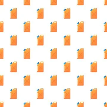 Fuel canister seamless pattern background for energy concepts Stock Illustration