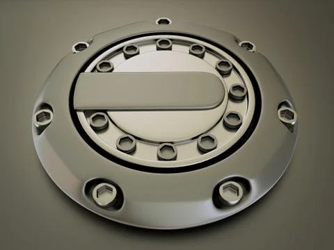 Fuel cap Stock Illustration