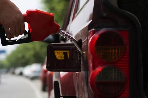To fuel a car Stock Photos