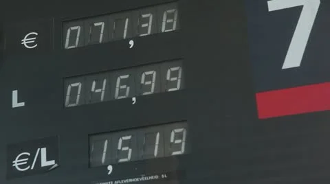 Fuel counter Stock Footage 10852319