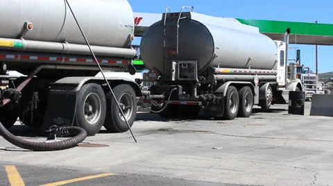 Fuel delivery Stock Footage 24636414