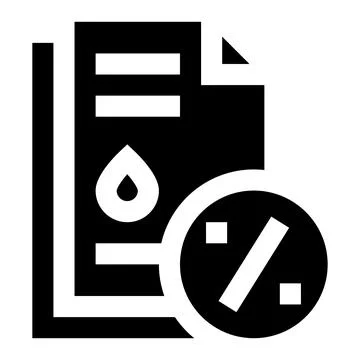 Fuel Discount Paper Vector Icon Design Illustration Stock Illustration