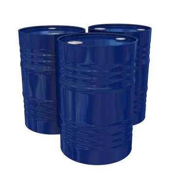 Fuel drum over white background Stock Illustration