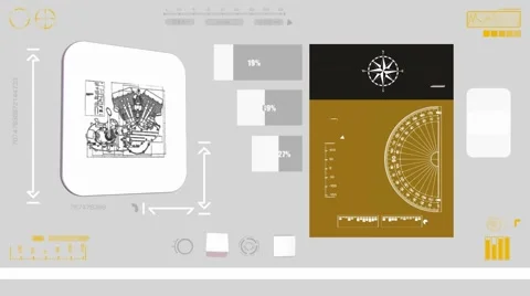 Fuel Engine - Detail Construction - yellow 01 Video stock 61826814