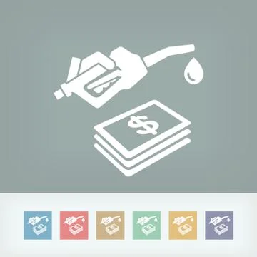 Fuel expense icon Stockillustratie