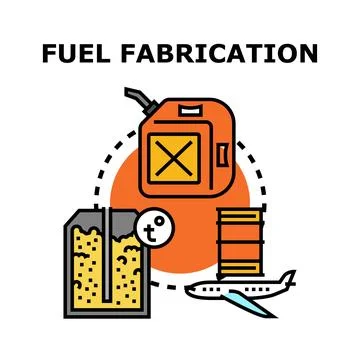 Fuel fabrication process creating energy resources and power Stock Illustration