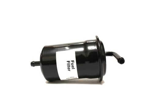 The fuel filter on a white background Stock Photos