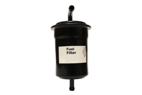 The fuel filter on a white background Stock Photos