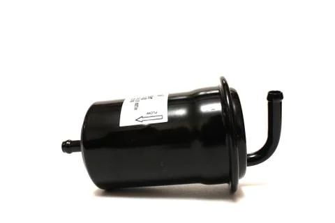 The fuel filter on a white background Stock Photos