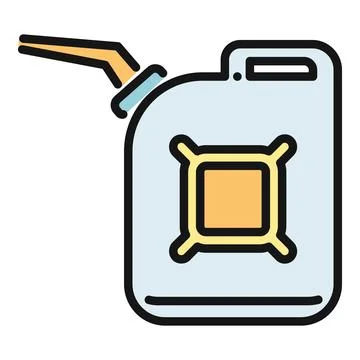 Fuel gas container can icon for energy concepts Stock Illustration