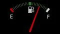 Fuel gauge full-empty-full car dashboard meter HD Footage