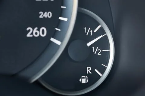 Fuel Gauge Going Down Stock Photos