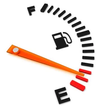 The fuel gauge Stock Illustration