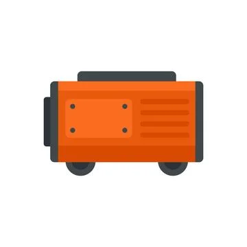 Fuel generator icon flat isolated Stock Illustration
