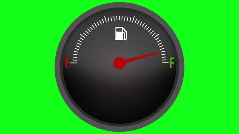Fuel Guage Going Down Stock Footage 103038994