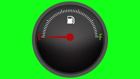 Fuel Guage Going Up Stock Footage 103038970