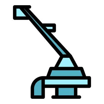 Fuel handle trimmer icon vector flat Illustration
