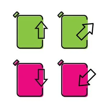 Fuel icon with arrows up or down. Diesel business concept Stock Illustration