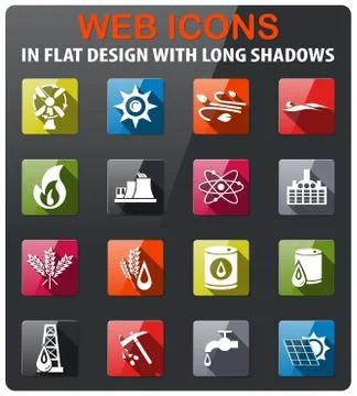 Fuel icon set Stock Illustration