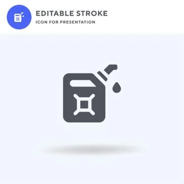 Fuel icon vector, filled flat sign, solid pictogram isolated on white, logo i Stockillustratie