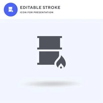 Fuel icon vector, filled flat sign, solid pictogram isolated on white, logo Stockillustratie